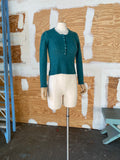 Y2K teal cashmere sweater