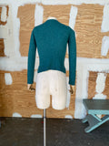 Y2K teal cashmere sweater