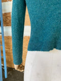 Y2K teal cashmere sweater