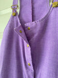 70's Purple overall jumper dress