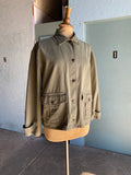 90's Army green cropped boxy jacket