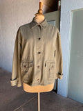 90's Army green cropped boxy jacket