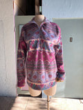 90's Purple pink fleece jacket