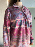 90's Purple pink fleece jacket