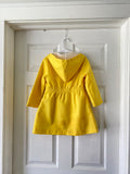 70's Sears Yellow coat with floral embroidery and hoodie