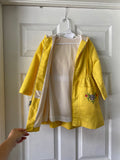 70's Sears Yellow coat with floral embroidery and hoodie