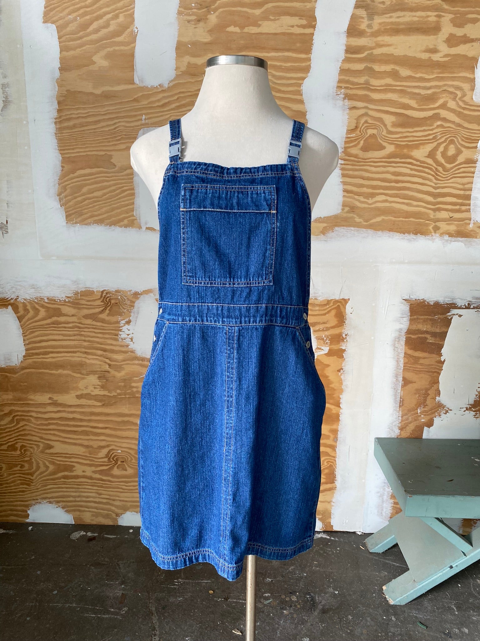 90's Denim overall plus size dress Vida Antigua Collective 90's Denim overall plus size dress Vida Antigua Collective