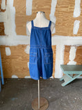 90's Denim overall plus size dress