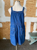 90's Denim overall plus size dress