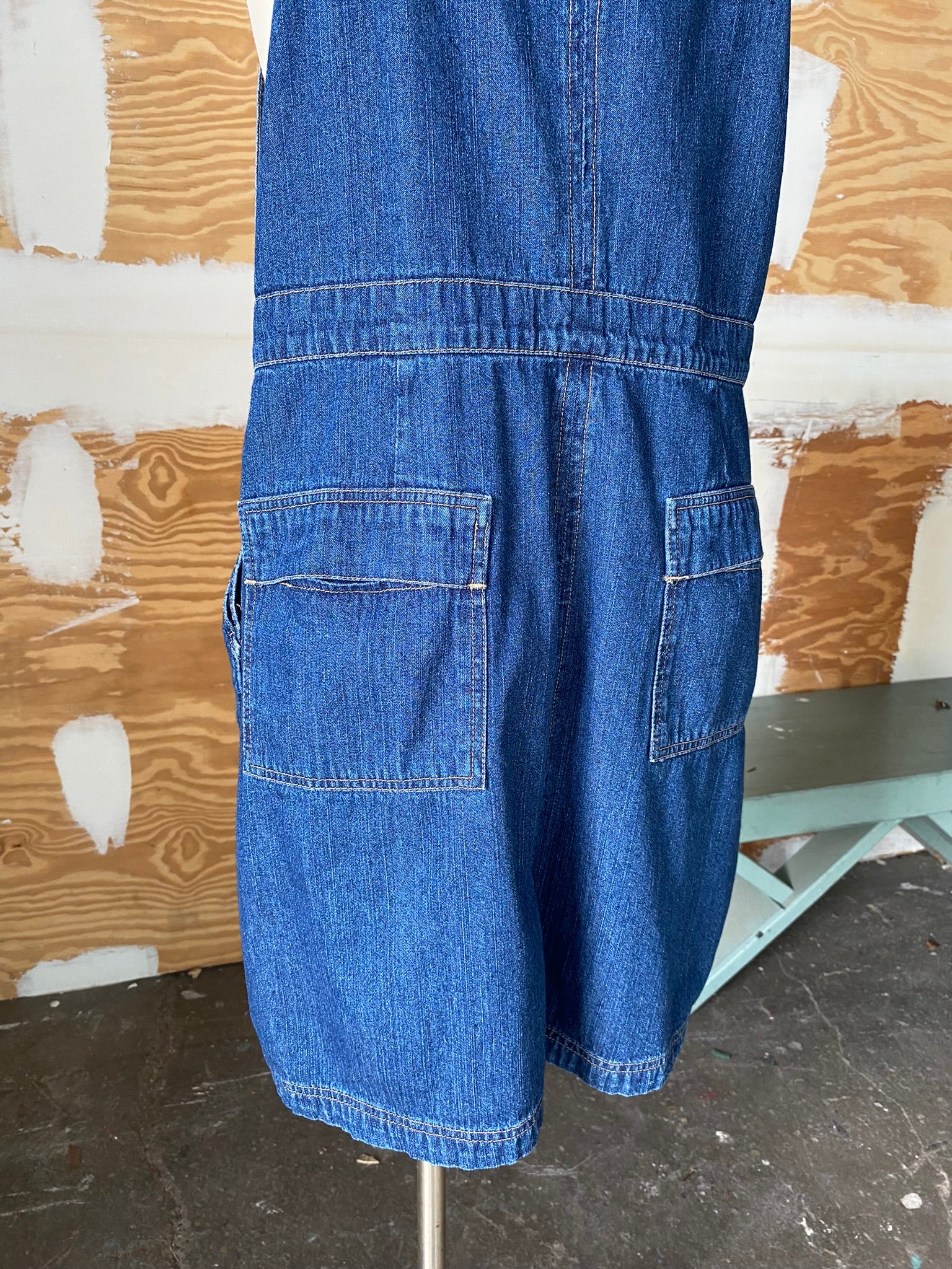 90's Denim overall plus size dress Vida Antigua Collective 90's Denim overall plus size dress Vida Antigua Collective