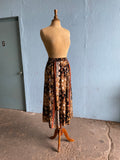 90’s mixed abstract blocked baroque boho skirt