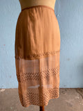 Y2K DKNY sheer raw silk skirt