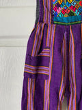 Guatemalan Purple woven embroidered overall