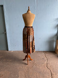 90’s mixed abstract blocked baroque boho skirt