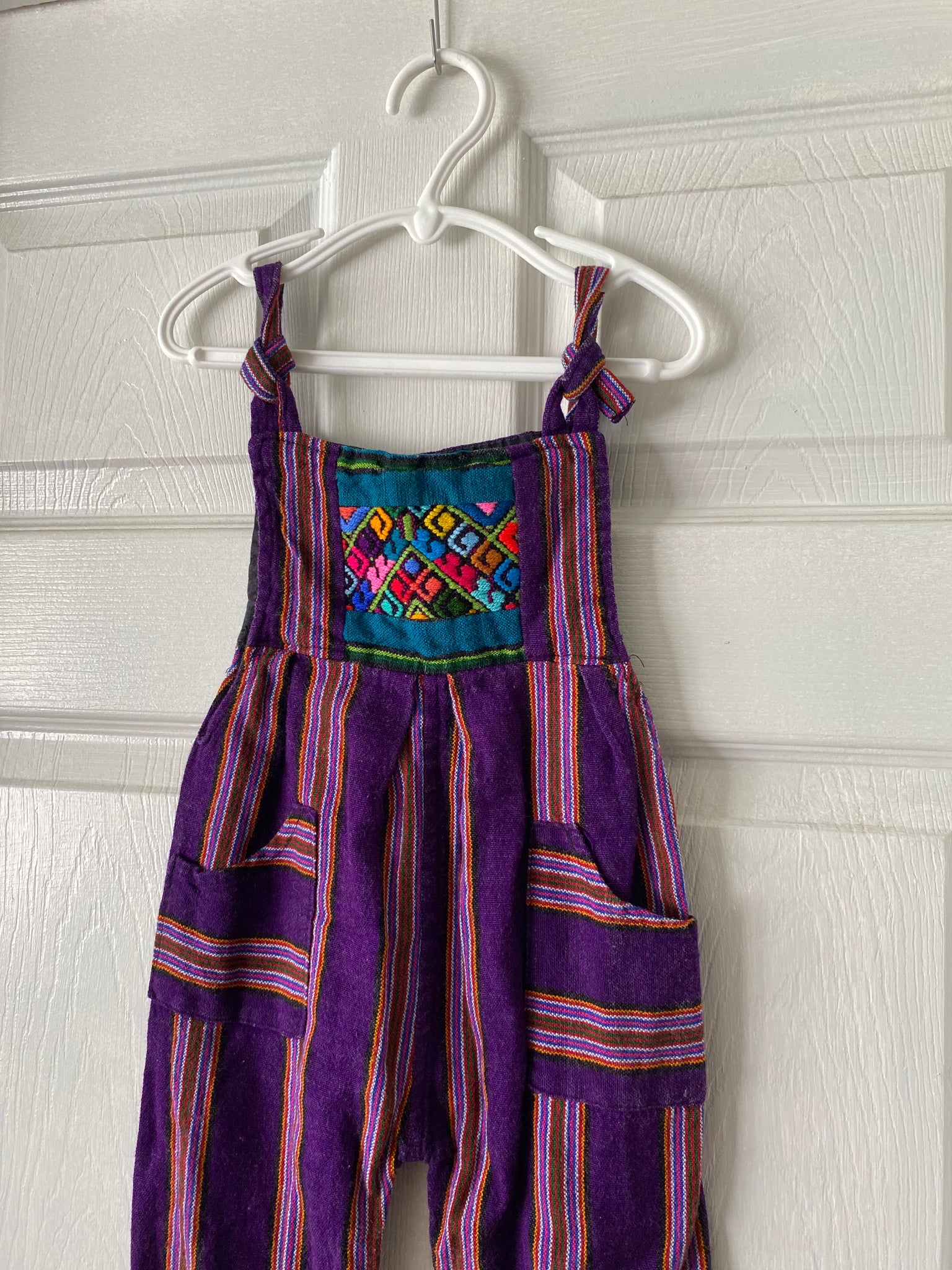 Guatemalan Purple woven embroidered overall Vida Antigua Collective Guatemalan Purple woven embroidered overall Vida Antigua Collective