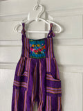 Guatemalan Purple woven embroidered overall
