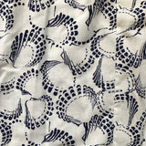 1980äó»s White & Navy Blue seashell skirt