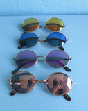 Oval mirror sunglasses