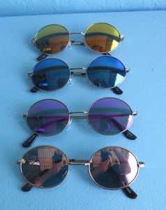 Oval mirror sunglasses