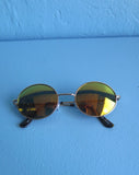 Oval mirror sunglasses