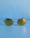 Oval mirror sunglasses