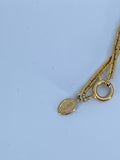 Classic vintage Avon gold tone metal chain  necklace with single small golden tone balls