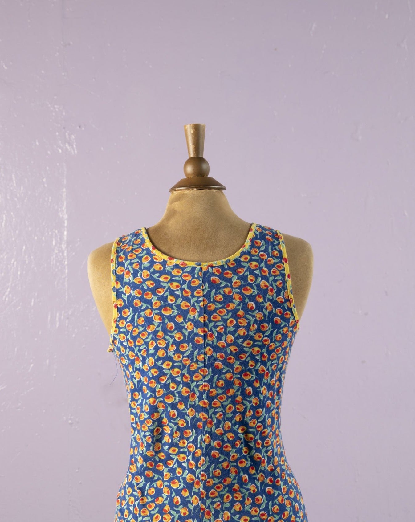carole little maxi dress 1990's Carole Little Jersey blue floral maxi dress – Vida Antigua Collective