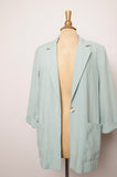 1990's Sage green blazer jacket with pockets