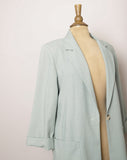 1990's Sage green blazer jacket with pockets