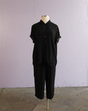 1990's Liz Claiborne Black & White Polka Dot Plus Size 2 pc set