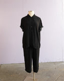 1990's Liz Claiborne Black & White Polka Dot Plus Size 2 pc set