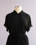 1990's Liz Claiborne Black & White Polka Dot Plus Size 2 pc set