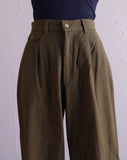 1990's Army green high waist pants