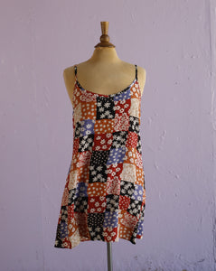 1990's Sheer Patchwork slip dress.