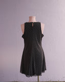 1990's Black daisy mini dress