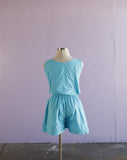 1970-80's Turquoise Romper