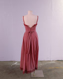 1970's Sleeveless Fuchsia Gunne Sax prairie maxi dress