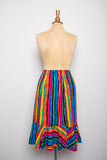 1990's Rainbow striped mermaid skirt
