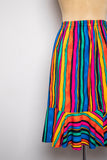 1990's Rainbow striped mermaid skirt