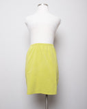 1990's Avocado Green body con plus size mini skirt