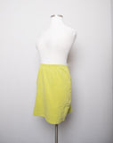 1990's Avocado Green body con plus size mini skirt