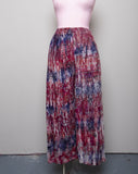 1990's Magenta & Purple tie-dye boho palazzo pants