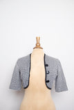 1960's Black & White checkered bolero jacket