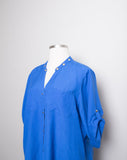 Y2K Electric Blue Plus size 2 pc pant set with pockets