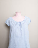 Homemade Retro Baby blue gingham 2 pc short set