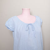 Homemade Retro Baby blue gingham 2 pc short set