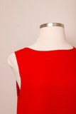 1990's Red Sheer Sleeveless shift dress with a front pocket