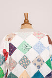 1980/1990's White quilted patchwork bomber jacket