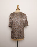 1990's Leopard boxy plus size top