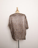 1990's Leopard boxy plus size top